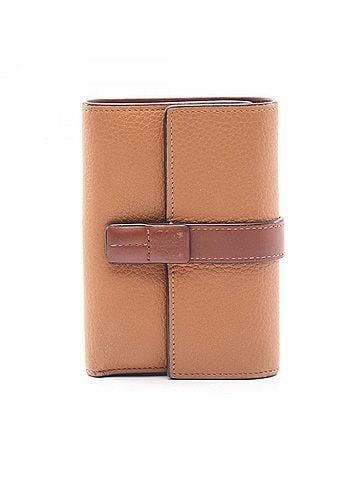 Loewe Loewe Vertical Wallet Small Tri-fold Leather Women's Brown C660S86X01 (view 1)