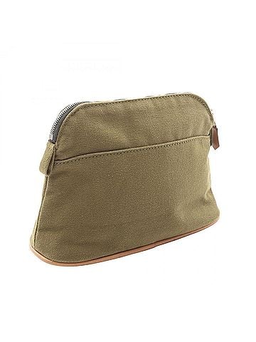 Hermès Hermes Bolide Pouch 20 Handbag, Canvas Leather, Women's, Khaki (view 2)