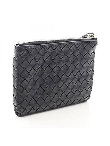 Bottega Veneta Bottega Veneta Intrecciato Leather Wallet with Keyring, Coin Purse, Black - Men's (view 2)