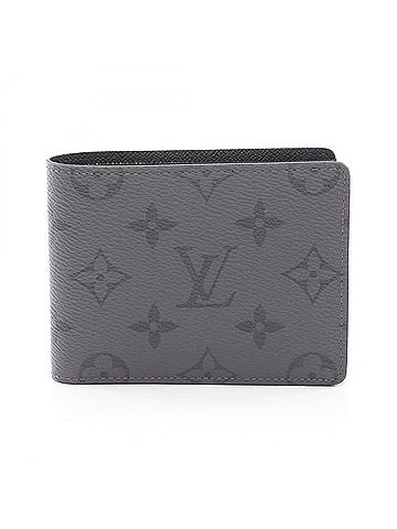 Louis Vuitton Louis Vuitton Portefeuille Slender Monogram Eclipse Reverse Bi-fold Wallet for Men, Gray (M80906) (view 1)