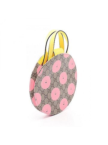 Gucci Gucci GG Supreme Kids Handbag for Children, Coated Canvas, Men's & Women's, Beige, Pink, Yellow, 835889 (view 2)