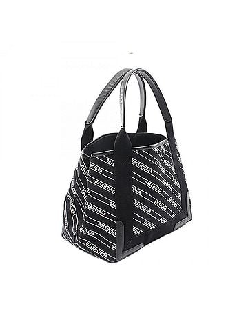 Balenciaga Balenciaga Navy Cabas S Tote Bag Handbag Canvas Leather Women's Black/White 339933 (view 2)