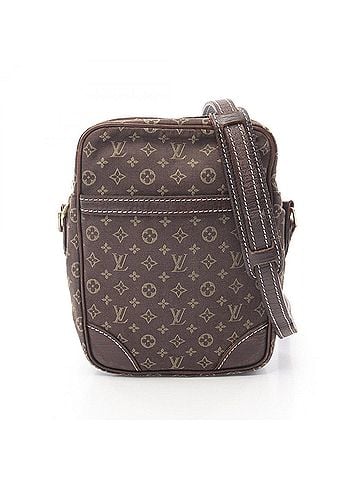 Louis Vuitton Louis Vuitton Pochette Danube Monogram Mini Lin Ebene Shoulder Bag Handbag Canvas Leather Women's Brown M95228 (view 1)
