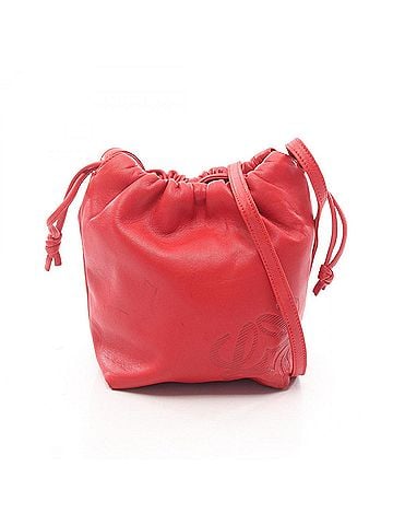 Loewe Loewe Anagram Drawstring Bag Shoulder Handbag Nappa Leather Women's Red (view 1)