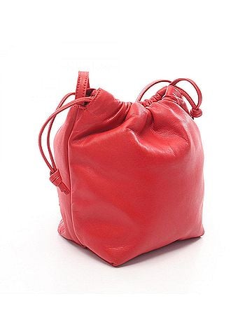 Loewe Loewe Anagram Drawstring Bag Shoulder Handbag Nappa Leather Women's Red (view 2)