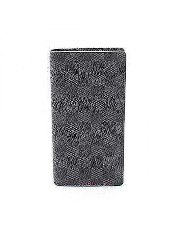 Louis Vuitton Louis Vuitton Portefeuille Brazza Damier Graphite Bi-fold Long Wallet, Leather, Men's, Black, N62665 (view 1)