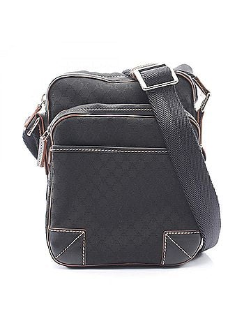 Céline Celine Macadam Shoulder Bag/Handbag, Canvas and Leather, Women's, Black (view 1)