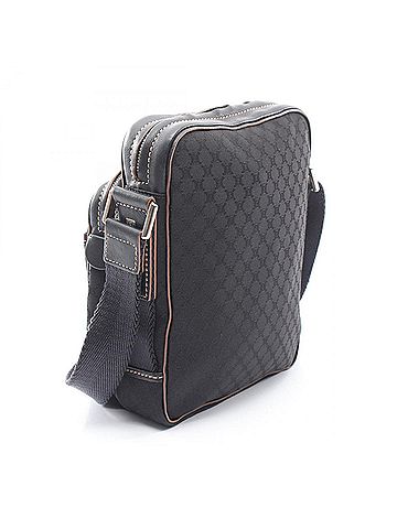 Céline Celine Macadam Shoulder Bag/Handbag, Canvas and Leather, Women's, Black (view 2)