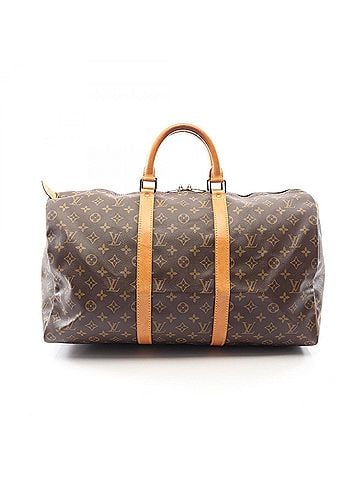 Louis Vuitton Louis Vuitton Keepall 50 Monogram Boston Bag Handbag, Coated Canvas Leather, Men's/Women's, Brown, M41426 (view 1)