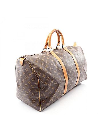 Louis Vuitton Louis Vuitton Keepall 50 Monogram Boston Bag Handbag, Coated Canvas Leather, Men's/Women's, Brown, M41426 (view 2)