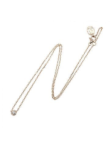 Cartier Cartier d'Amour SM Necklace, 18K Pink Gold (PG), Diamond, Women's, Tone, Clear B7215700 (view 2)