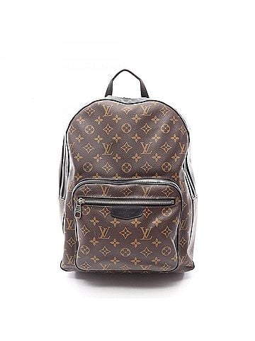 Louis Vuitton Louis Vuitton Josh Backpack/Handbag, Coated Canvas and Leather, Monogram Macassar, Men's, Brown/Black, M41530 (view 1)