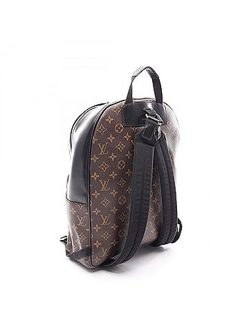 Louis Vuitton Louis Vuitton Josh Backpack/Handbag, Coated Canvas and Leather, Monogram Macassar, Men's, Brown/Black, M41530 (view 2)