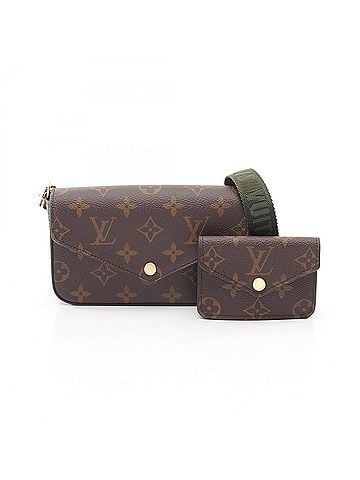 Louis Vuitton Louis Vuitton Multi Pochette Felicie Shoulder Bag/Handbag, Coated Canvas, Monogram, Women's, Brown/Green, M80091 (view 1)