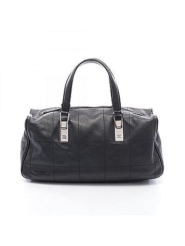 Chanel Chanel Chocolate Bar Tote Bag/Handbag, Lambskin Leather, Women's, Black (view 1)