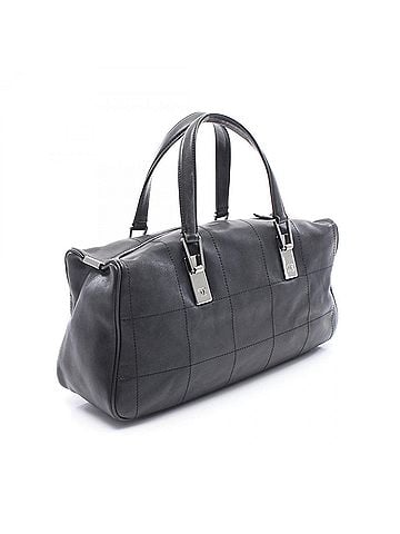 Chanel Chanel Chocolate Bar Tote Bag/Handbag, Lambskin Leather, Women's, Black (view 2)