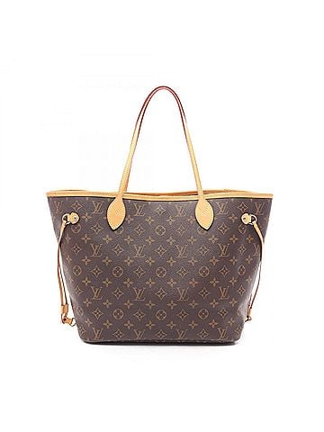 Louis Vuitton Louis Vuitton Neverfull MM Monogram Tote Bag Handbag, Coated Canvas and Leather, Pattern, Women's, Brown, M40156 (view 1)