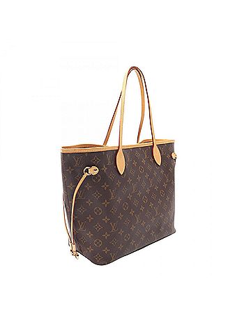 Louis Vuitton Louis Vuitton Neverfull MM Monogram Tote Bag Handbag, Coated Canvas and Leather, Pattern, Women's, Brown, M40156 (view 2)