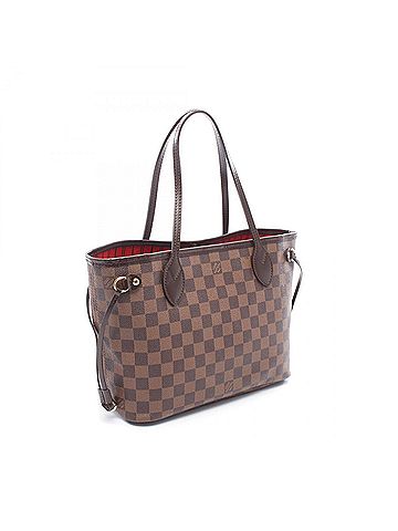 Louis Vuitton Louis Vuitton Neverfull PM Tote Bag Handbag, Coated Canvas and Leather, Damier Pattern, Women's, Brown, N51109 (view 2)