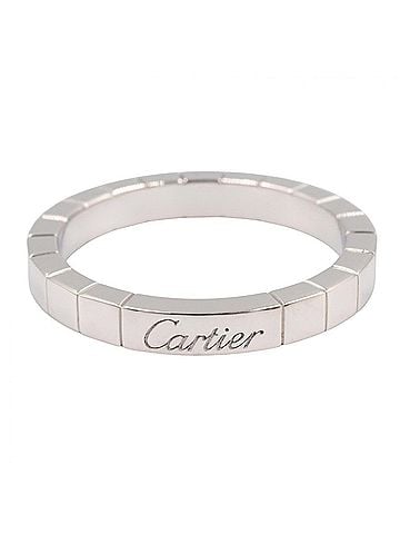 Cartier Cartier Lanieres Ring, 18K White Gold (18KWG), Men's/Women's, Silver Tone (view 2)