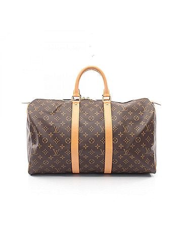 Louis Vuitton Louis Vuitton Keepall 45 Monogram Boston Bag Handbag, Coated Canvas Leather, Men's/Women's, Brown, M41428 (view 1)