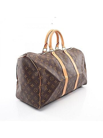 Louis Vuitton Louis Vuitton Keepall 45 Monogram Boston Bag Handbag, Coated Canvas Leather, Men's/Women's, Brown, M41428 (view 2)