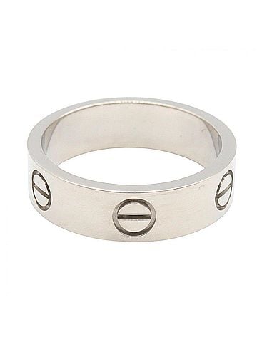 Cartier Cartier Love Ring, 18K White Gold (18KWG), Silver Tone, B4084700 (Men's/Women's) (view 2)