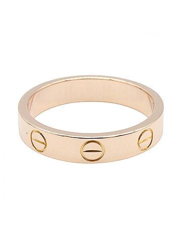 Cartier Cartier Mini Love Ring, 18K Pink Gold (PG), Men's and Women's, Tone (view 2)