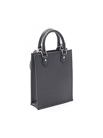 Louis Vuitton Louis Vuitton Petite Sac Plat Handbag, Leather, Epi Women's, Black, M69441 (view 2)