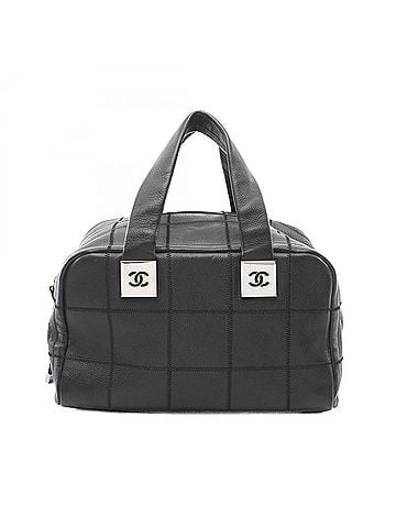 Chanel Chanel Chocolate Bar Handbag, Caviar Leather (Grained Calfskin), Women's, Black (view 1)