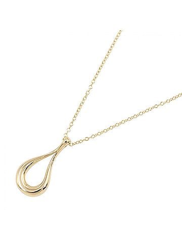 Tiffany & Co. Tiffany & Co. Teardrop Open Necklace, 18K (Yellow Gold), Women's Jewelry, Gold Tone (view 1)