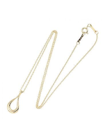 Tiffany & Co. Tiffany & Co. Teardrop Open Necklace, 18K (Yellow Gold), Women's Jewelry, Gold Tone (view 2)