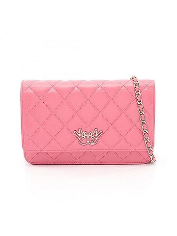 Chanel Chanel Matelassé Double Piece Shoulder Bag/Handbag, Lambskin Leather, Women's, Pink (view 1)
