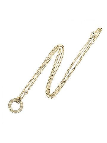 Cartier Cartier Love Circle 2PD Necklace, 18K (Yellow Gold) Diamond Women's, Gold Tone, Clear B7219500 (view 2)