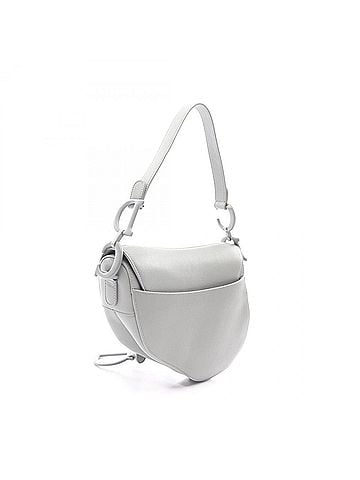 Christian Dior Christian Dior Dior Saddle Bag Handbag, Leather, Women's, Green (view 2)