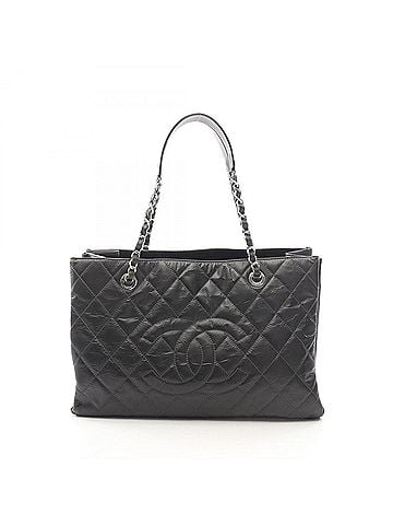 Chanel Chanel Matelassé Tote Bag Handbag Leather Women's Black (view 1)