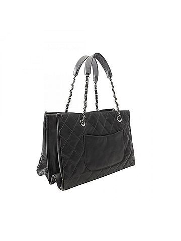 Chanel Chanel Matelassé Tote Bag Handbag Leather Women's Black (view 2)