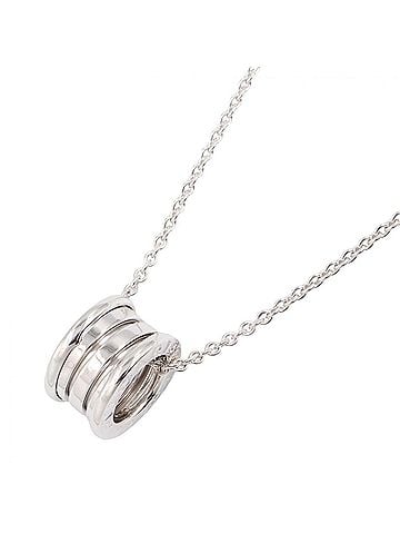 Bvlgari Bvlgari Bulgari B-zero1 Necklace, 18K White Gold (18KWG), Women's, Silver Tone, Item Number 352815 (view 1)