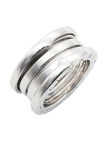 Bvlgari Bvlgari Bulgari B-zero1 Ring, 3-band ring, 18K White Gold (18KWG), Silver-tone, for men and women, 346583 (view 1)