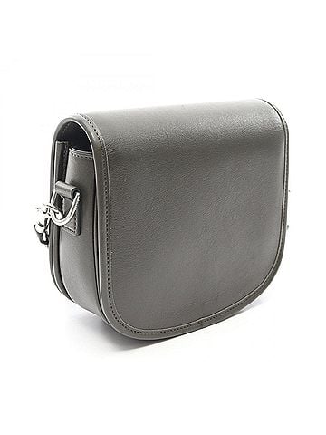 Céline Celine Small Buzas Strap Triomphe Shoulder Bag Handbag Leather Men's Green 17883GAO (view 2)