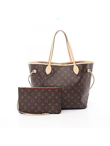 Louis Vuitton Louis Vuitton Neverfull MM Tote Bag/Handbag, Coated Canvas and Leather, Monogram Pattern, Women's, Brown, M46987 (view 1)