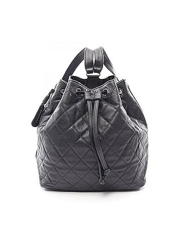 Chanel Chanel Matelassé Backpack/Handbag, Caviar Leather (Grained Calfskin), Women's, Black (view 1)