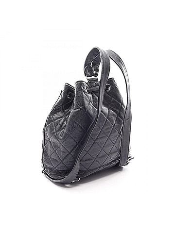 Chanel Chanel Matelassé Backpack/Handbag, Caviar Leather (Grained Calfskin), Women's, Black (view 2)