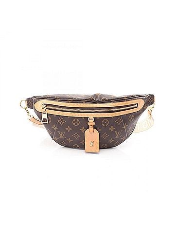 Louis Vuitton Louis Vuitton High-Rise Monogram Waist Bag/Body Bag/Handbag, Coated Canvas and Leather, Pattern, Women's, Brown, M46784 (view 1)