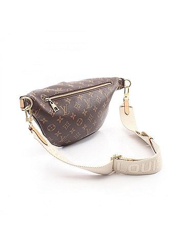 Louis Vuitton Louis Vuitton High-Rise Monogram Waist Bag/Body Bag/Handbag, Coated Canvas and Leather, Pattern, Women's, Brown, M46784 (view 2)