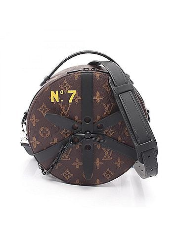 Louis Vuitton Louis Vuitton Wheelbox 2-Way Handbag, Coated Canvas and Leather, Monogram Pattern, Men's Women's, Brown/Black, M59706 (view 1)