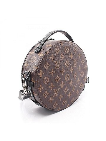 Louis Vuitton Louis Vuitton Wheelbox 2-Way Handbag, Coated Canvas and Leather, Monogram Pattern, Men's Women's, Brown/Black, M59706 (view 2)