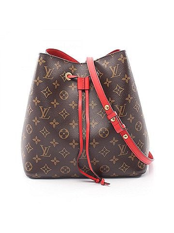 Louis Vuitton Louis Vuitton NeoNoe Shoulder Bag/Handbag, Coated Canvas and Leather, Monogram Pattern, Women's, Brown/Red, M44021 (view 1)