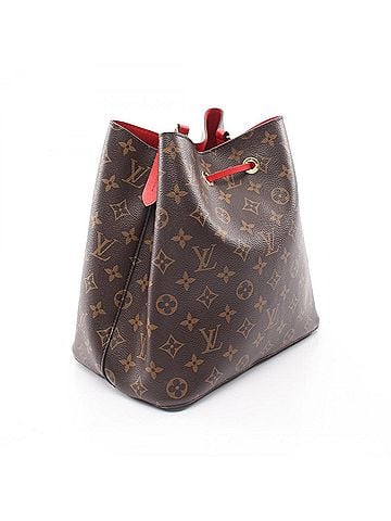 Louis Vuitton Louis Vuitton NeoNoe Shoulder Bag/Handbag, Coated Canvas and Leather, Monogram Pattern, Women's, Brown/Red, M44021 (view 2)