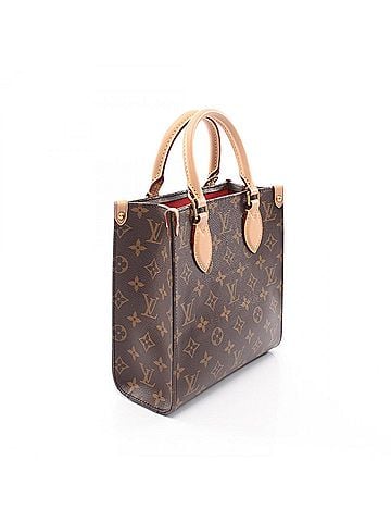 Louis Vuitton Louis Vuitton Sac Plat BB Monogram 2-Way Handbag, Coated Canvas and Leather, Pattern, Women's, Brown, M45847 (view 2)